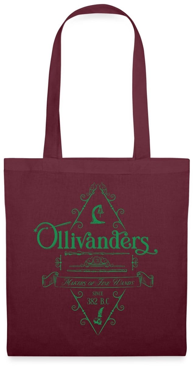 Harry Potter Olivanders Winkel Groen Logo Tas Van Stof Schoudertas