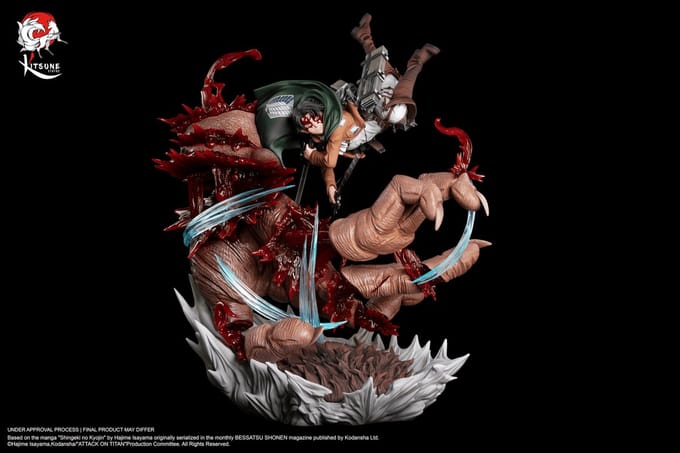 Attack on Titan - Levi versus Beast Titan Resin 1/6 Statue