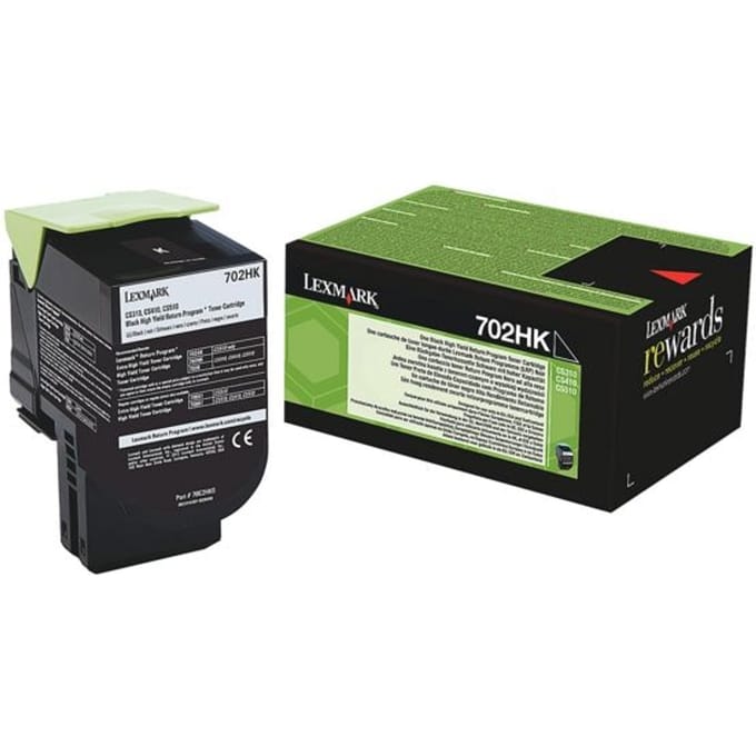 Lexmark 70C2HK0 (702HK) Toner Zwart Hoge capaciteit