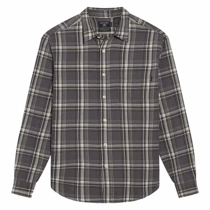 Dockers Original Slim Overhemd Met Lange Mouwen Grijs M Man