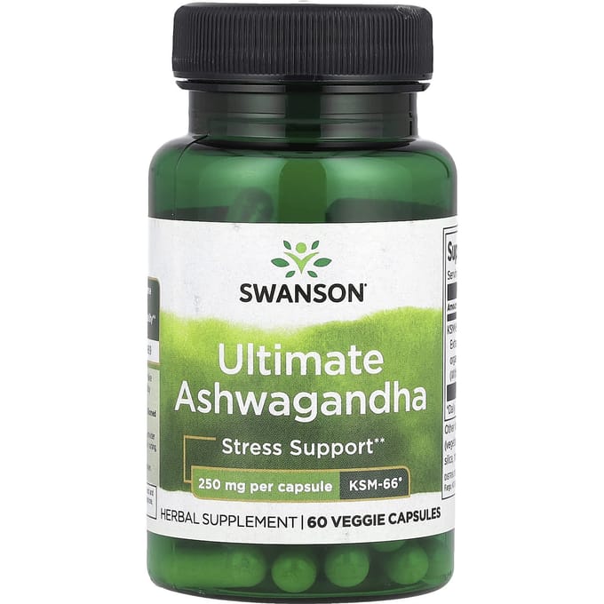 Ultieme Ashwagandha, 250 mg, 60 Vegetarische Capsules