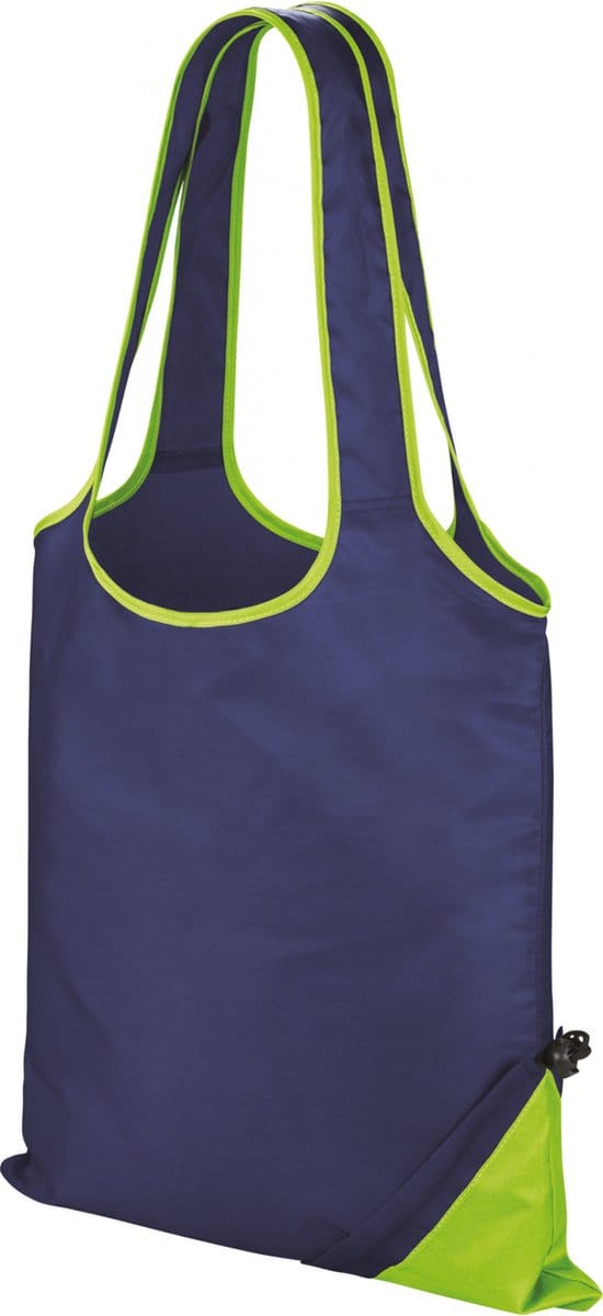 Result Compact Shopper RT002 - NAVY/LIME - 36 x 39 cm