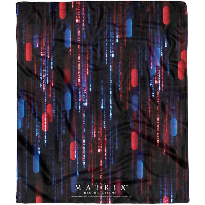 Matrix Red Pill Blue Pill Fleece Blanket - M