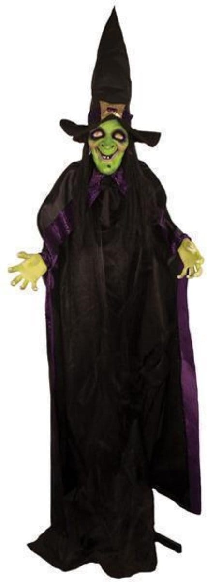 Halloween - Heks 125 cm | Licht en geluid | Halloween decoratie | Halloween