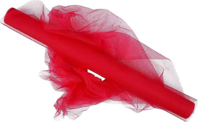 Tule, B: 50 cm, roze, 5 m/ 1 rol