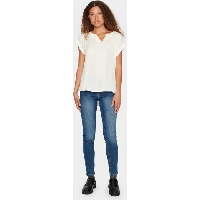 Saint Tropez BrianaSZ SS Top Dames Top - Maat L
