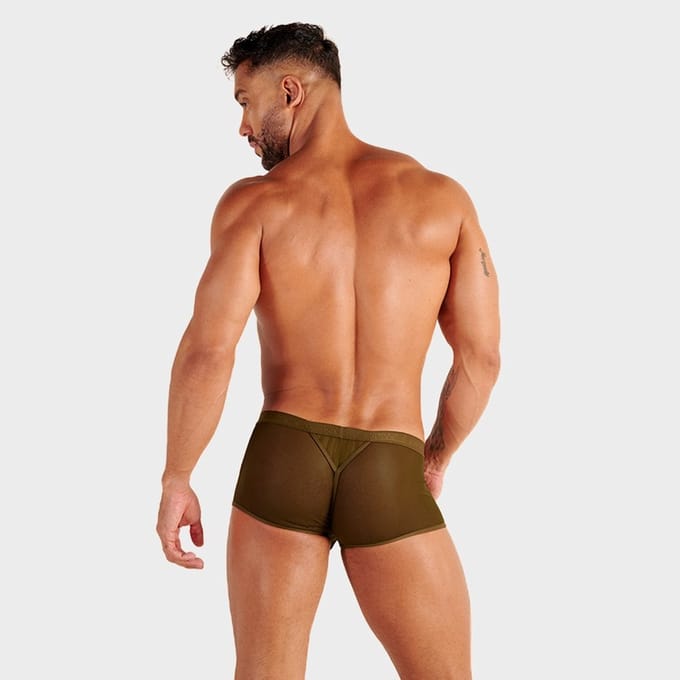 WOH heren microfiber trunk personal allure mesh groen