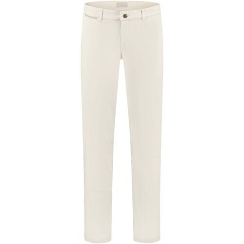 Com4 Broek Modern Chino fine Structure Licht Beige / male