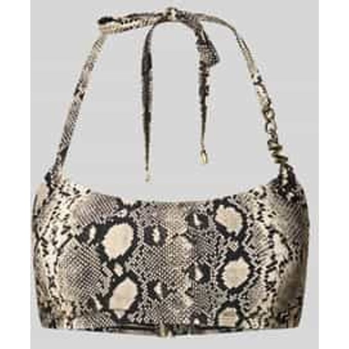 Bikinitop met logo chain strap model 'BOHO PYTHON'
