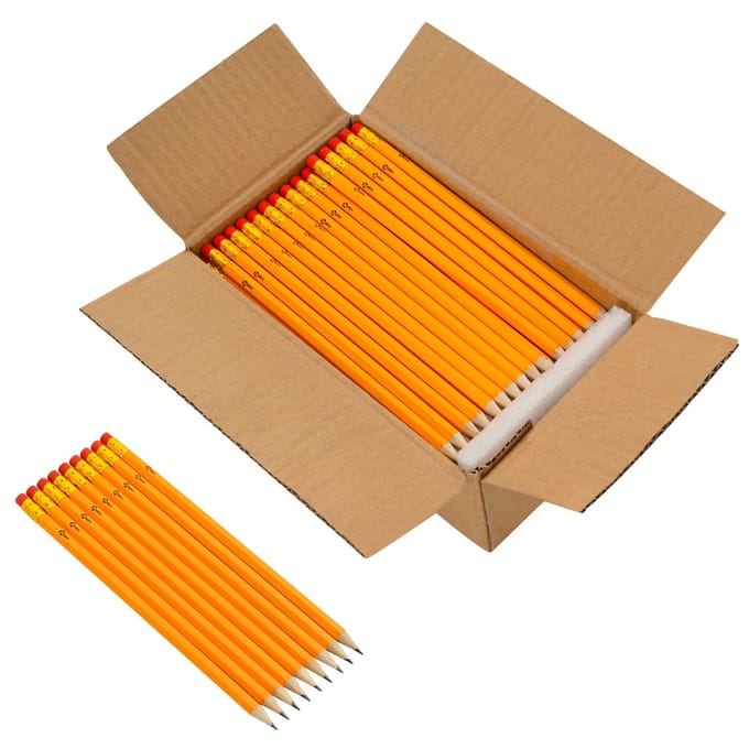 vidaXL - HB - Potloden - 1000 - stuks - Ø - 0,7 - x - 18,5 - cm - Geel