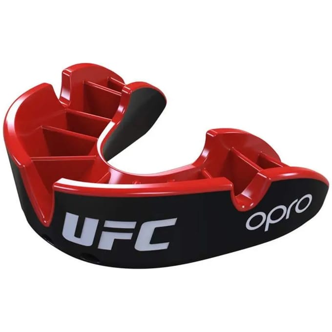 OPRO x UFC Gebitsbeschermer Silver Zwart/Rood Senior