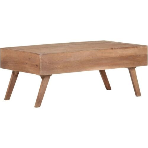 vidaXL Salontafel 100x60x40 cm massief mangohout