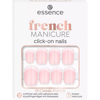 Essence French Mnaicure Click-On Nails 01 Classic French 12 st