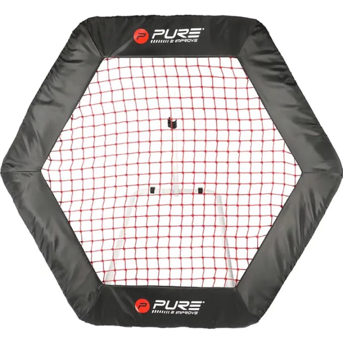 Pure2improve Hexagon Rebounder 140×125 cm – Multisport Terugslagnet voor Bal‑ & Reactietraining