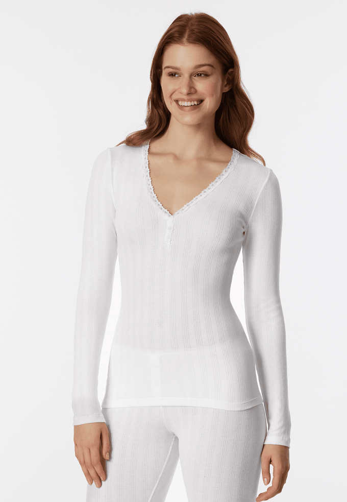 Wit shirt met lange mouwen - Revival Agathe 36