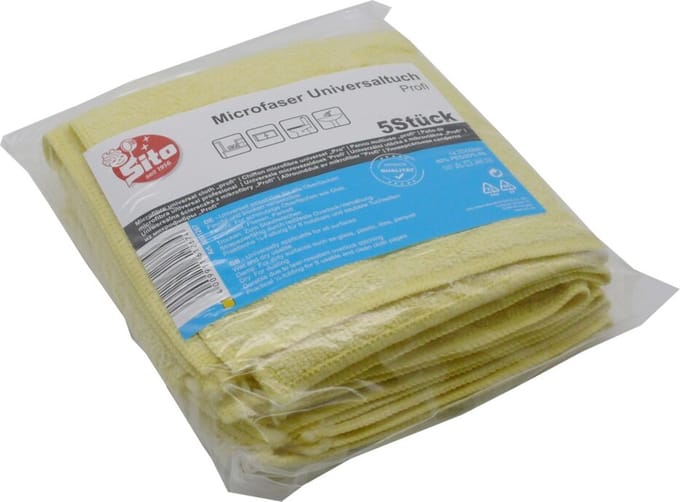 Microvezeldoekjes profi geel 5 stuks - 32x32cm.