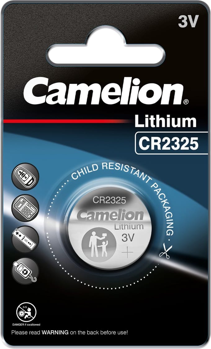 Camelion CR2325 Lithium Knoopcelbatterij – 3V – 190mAh – 1 Stuk​