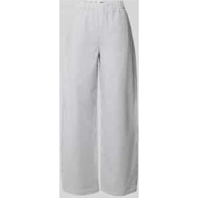 Wide leg stoffen broek met elastische band, model 'CONSIDER'