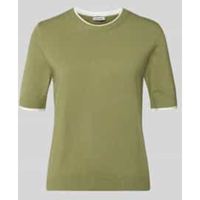 Regular fit gebreide pullover met ronde hals