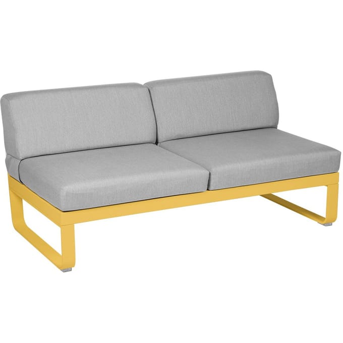 Fermob BELLEVIE 2-zits middenmodule - C6 Honing structuur - 79 Flanelgrijs