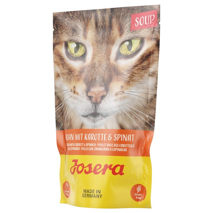 Josera Kippensoep - Aanvullend Natvoer Katten - Wortel, Spinazie, 70gr