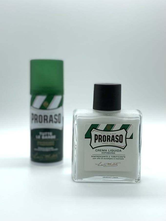 Proraso scheerset - Scheerschuim 100ml - Aftershave balm 100ml gevoelige huid