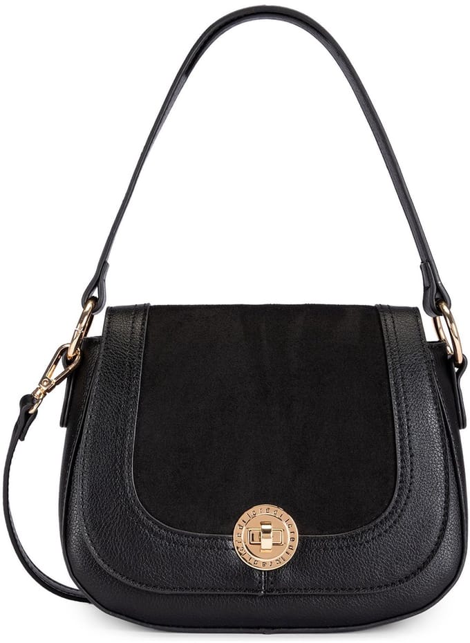 L.CREDI Skylar Schoudertas 23 cm - Dames - schwarz