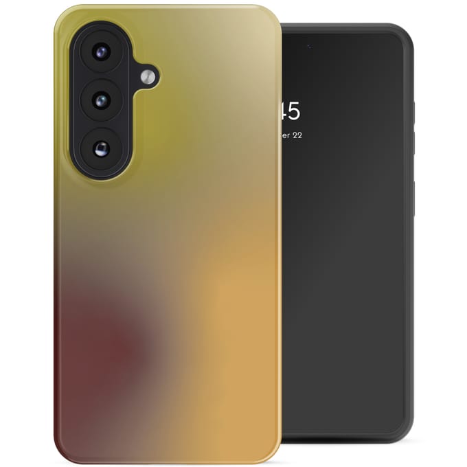 Selencia Hoesje - Geschikt voor Samsung Galaxy S26 - Backcover - Gradient Olive Dust