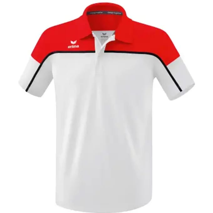 Erima Change Polo Heren - Zwart / Rood / Wit | Maat: S