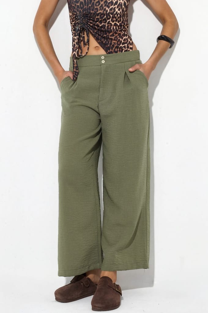 Dames Hoge Taille Wijde Broek