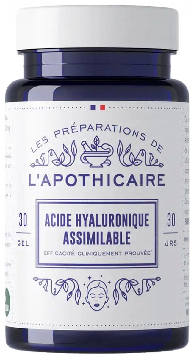 Les Préparations de l'Apothicaire Acide Hyaluronique Assimilable 30 Capsules