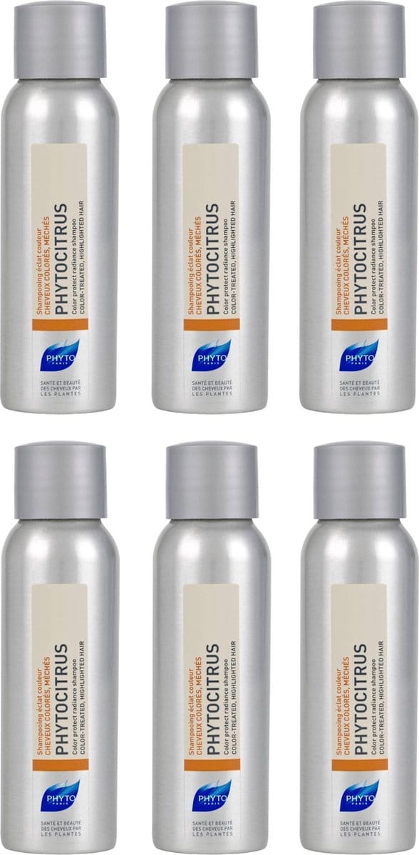 Phyto Paris Phytocitrus Color protect radiance shampoo Color-Treated, Highlighted Hair 50ml x 6