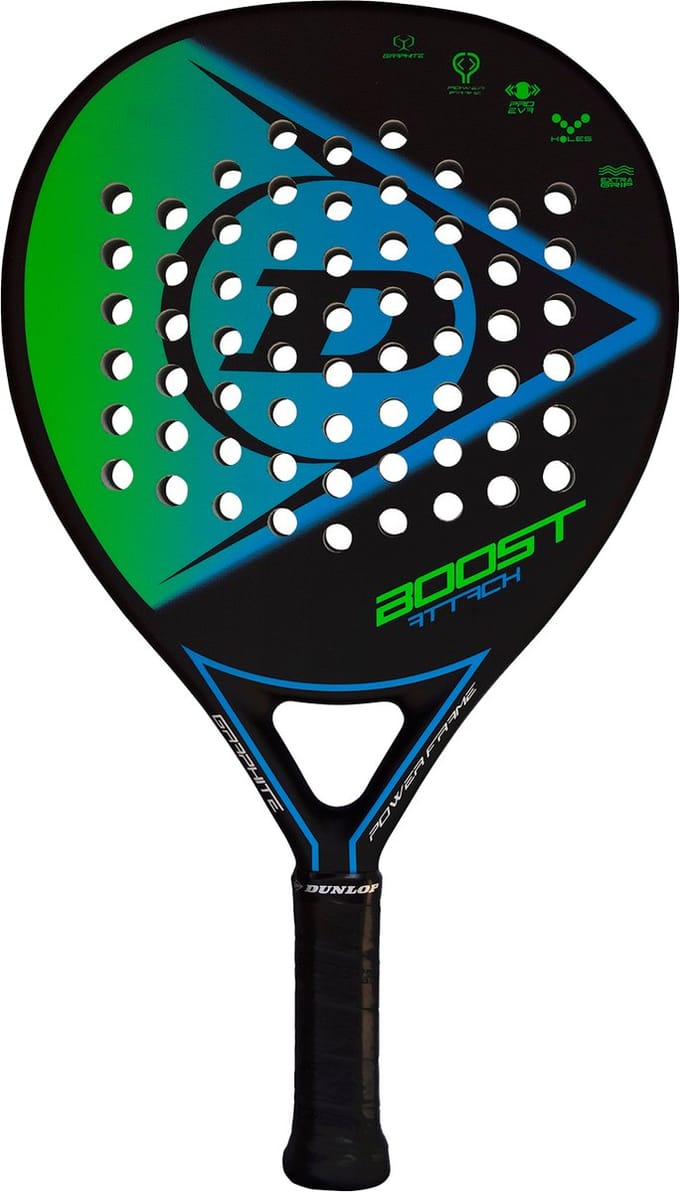 Dunlop Boost Attk Padelracket - groen-blauw
