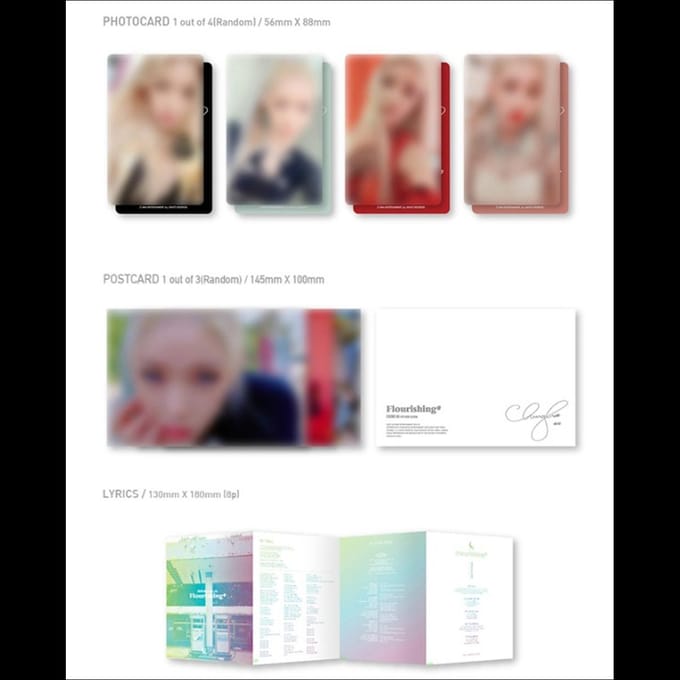CHUNG HA [Bloeiend] 4e minialbum / CHUNGHA-album No poster gray