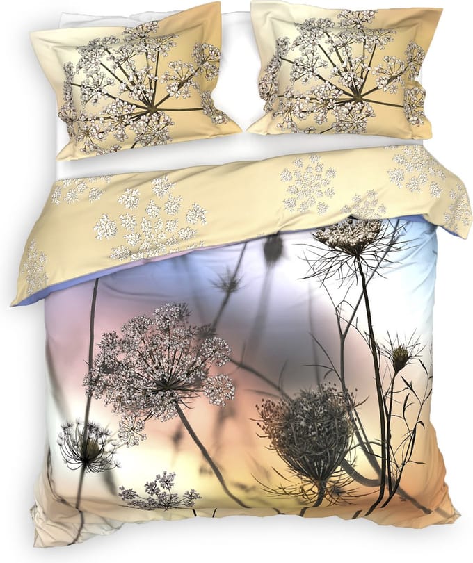 Heckett & Lane dekbedovertrek Faith (Grey)-200x200/220 cm