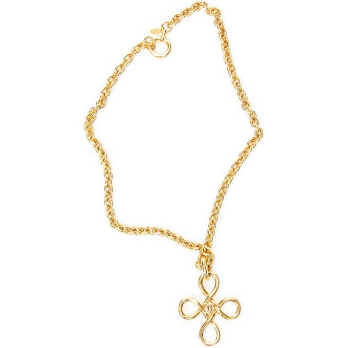 CC Quad Loop Pendant Necklace   Ketting
