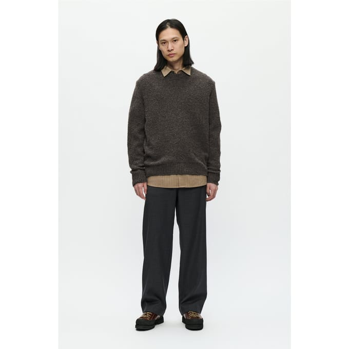Gebreide pullover met ronde hals, model 'Andy'