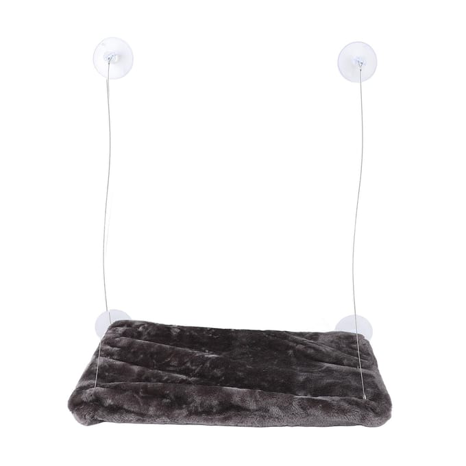 Kattenraamhangmat Ruimtebesparend Raamgemonteerd Kattenzitje Grote Ruimte Zuignap Stevig Kattenrust black