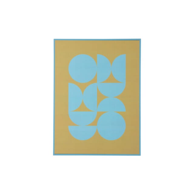 Present Time - Wall Art Geo Abstracto - Geel - 3x30x40 cm
