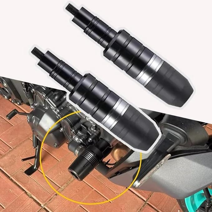 Motorfiets Valbescherming voor BMW Motorrad CE 02,Motorfiets Frame Sliders Valpads Framebeschermers Accessoires,Silver