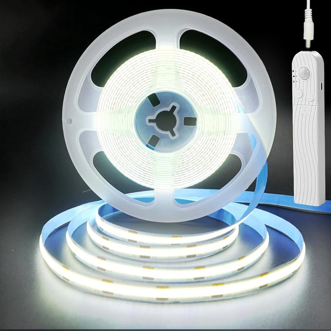 Oplaadbare Bewegingssensor LED Strip met Dimfunctie voor Kasten en Trappen