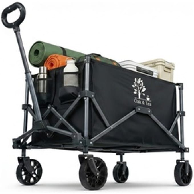 Opvouwbare tuintrolley van 100 liter