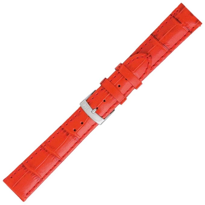 Morellato PMX083SAMBA PF Horlogebandje - Leer - Rood - 16 mm