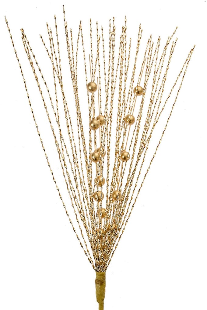 Clayre & Eef Decoratie Tak 60 cm Goudkleurig Kunststof