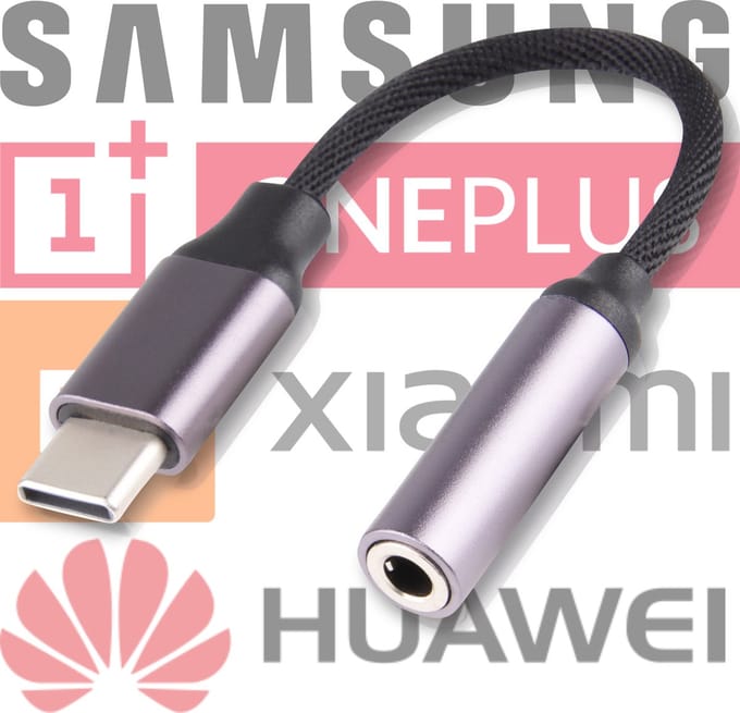 Phreeze USB-C naar Jack 3.5mm adapter kabel - DAC Chip - HiFi Support USB Type C naar Aux - USB C naar Audio - USB naar geluid - Jack 3,5 mm naar USB-C Male - Aux naar USB-C - Compact