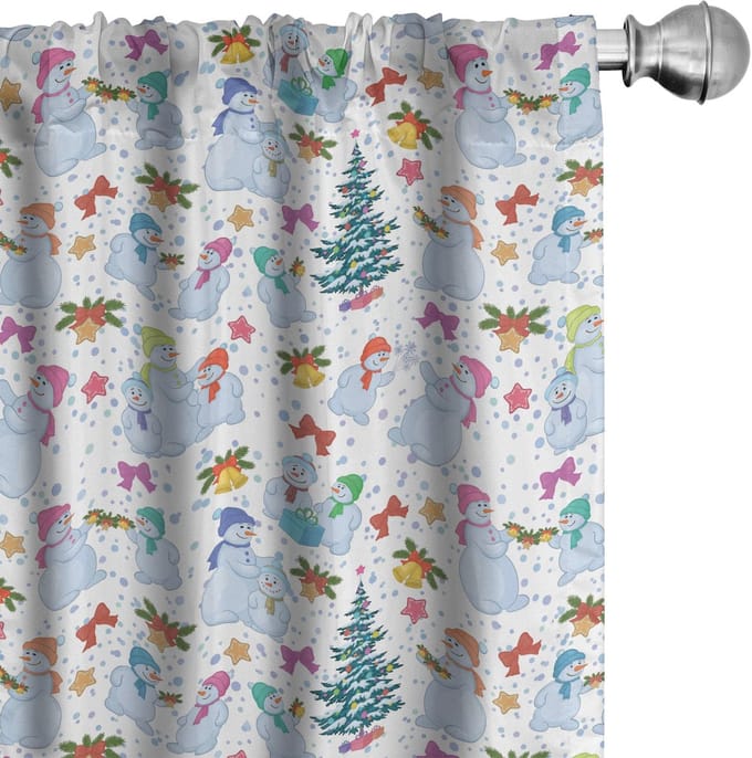ABAKUHAUS Gordijnen – 2x75x175 cm, Microvezel, Multicolor