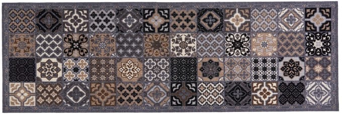 MD Entree - Keukenloper - Vloerkleed - Machinewasbaar - Cook&Wash - Patchwork Tiles - 50 x 150 cm