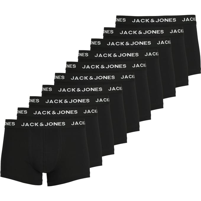 JACK & JONES- JACSOLID TRUNKS 10 PACKS NOOS - Heren - Trunks