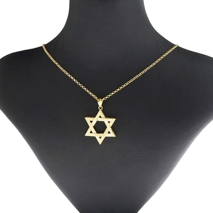 Ketting met davidster goudkleur