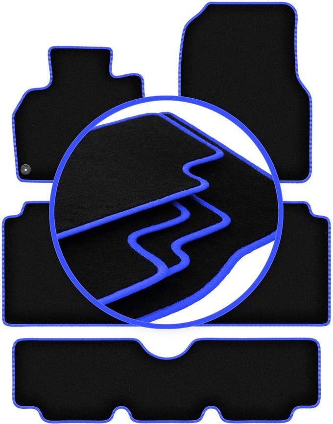 CARLUX-BLUE automatten voor: Renault Espace IV 7 zitplaatsen (2002-2012)